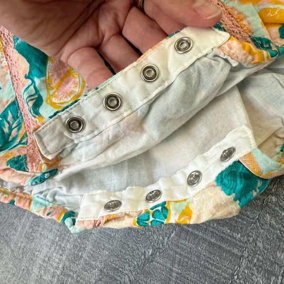 Tommy Bahama One Piece Fruit Dress with Headband Size 6-9 months - Picture 3 of 4